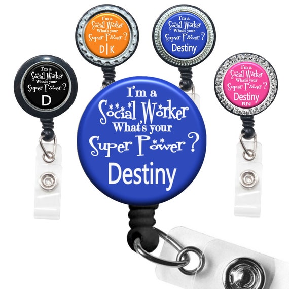 Occupation Title Retractable Lanyard ID Holder Personalized with Name Navy Blue Floral Nurse Badge Reel Monogram Occupation Title Retractable Lanyard ID Holder Personalized with Name Navy Blue Floral Nurse Badge Reel Monogram