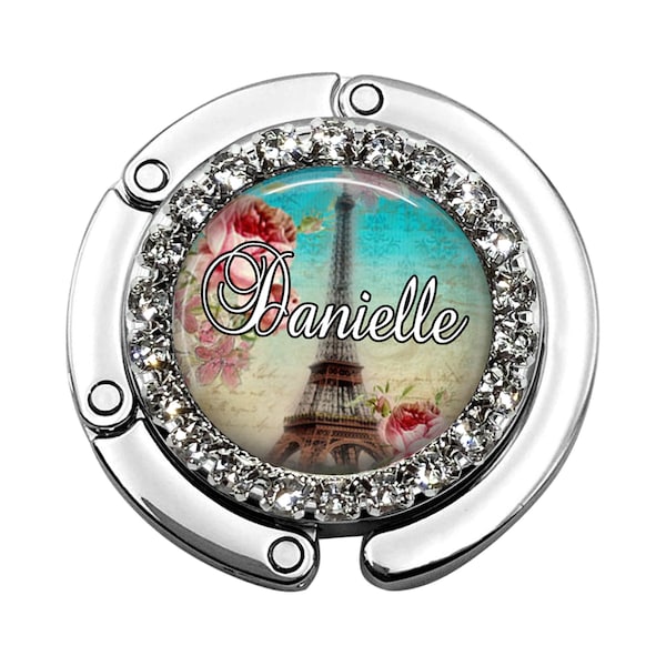 Cintre de demoiselle d'honneur tour Eiffel - Crochet de sac personnalisé personnalisable pour maman et grand-mère demoiselle d'honneur A059