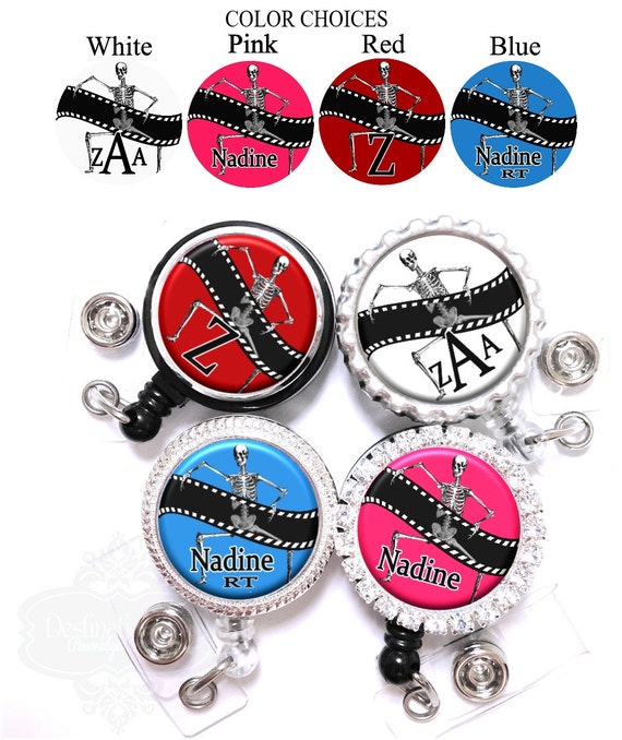 RAD MAN ID Badge Reel Holder Clip Holder Retractable Nurse Cute xray tech