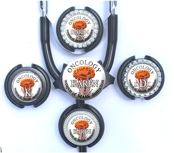 LEOPARD PRINT PERSONALIZED STETHOSCOPE ID TAG /& RETRACTABLE BADGE SET