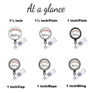 At a glance comparison of all design sizes and settings.  Design size choice 1½ inch  Design size choice 1¼ inch Plain Design size choice 1 inch Plain Design size choice 1 inch Cap Design size choice 1 inch Rope Design size choice 1 inch Bling