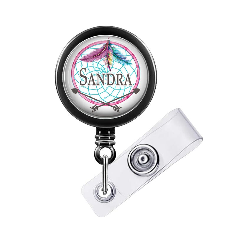 a badge holder with a badge on it