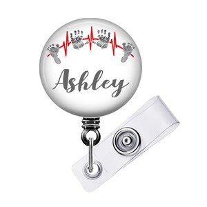 Retractable badge reel with design size choice 1½ inch extends to 34 inches