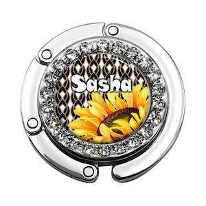 Sunflower Faltbare Geldbörse Kleiderbügel Haken - Benutzerdefinierte Damen Taschen Kleiderbügel für Tisch - Geschenk 152