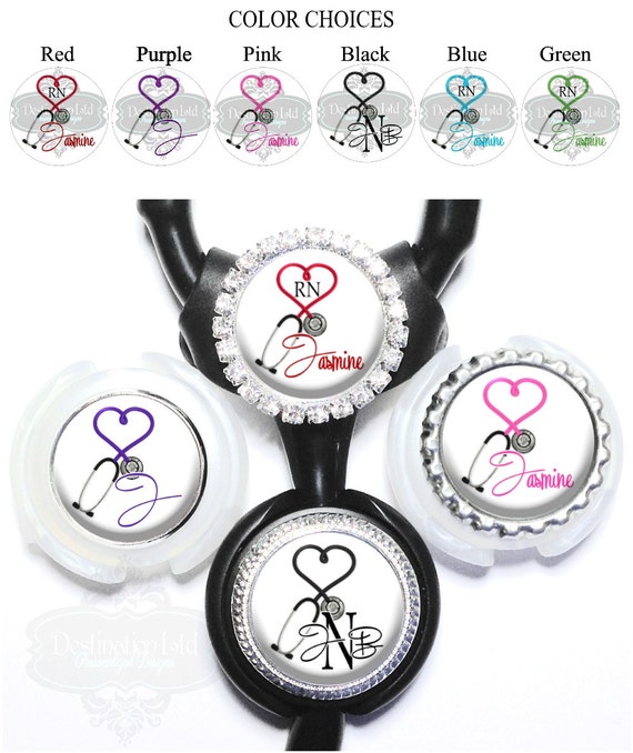 Yoke Stethoscope Tag Personalized EKG Heart Medical Nurse Etsy
