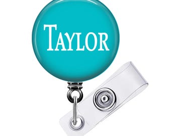 Carrete de credencial de enfermera personalizado: nombre personalizado con opciones de color