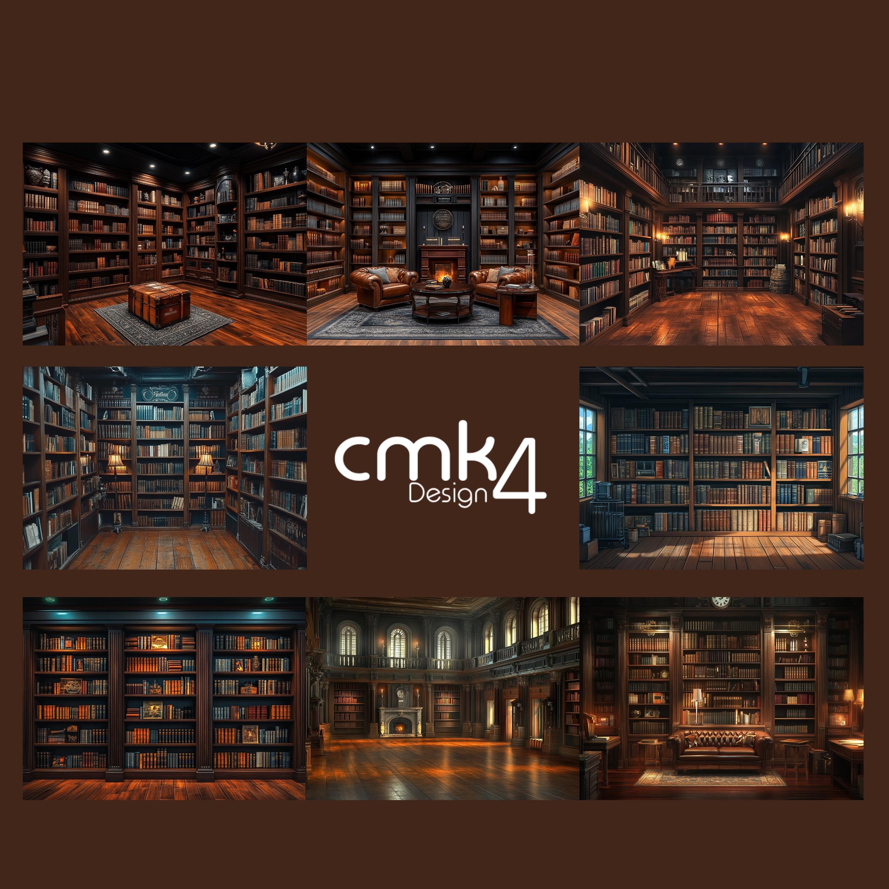 34 Library Backdrops, Corporate Portrait Photo, Zoom, Teams (digital ...