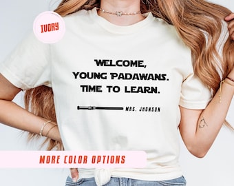 Camiseta personalizada para profesor: temática de estrellas galácticas, regalo de agradecimiento para el profesor.