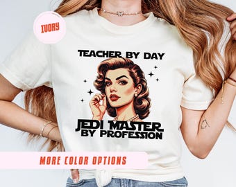 Star Wars Teacher T-Shirt: Jedi Master Comfort Colors Tee