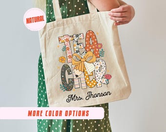 Personalized Teacher Tote Bag: Custom Back to School Gift