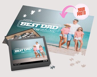 Custom Photo Puzzle Gift, Father's Day Keepsake