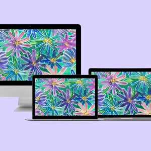 Watercolor Digital Wallpaper, IPhone IPad Laptop Wallpaper Background, Digital Wallpaper, Watercolor Digital Wallpaper