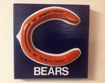 Chicago Bears Lucky Horseshoe Wall Plaque