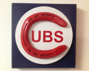 Chicago Cubs Lucky Horseshoe Wall Plaque