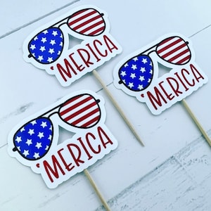 4th Of July Cupcake Picks- 1 dz