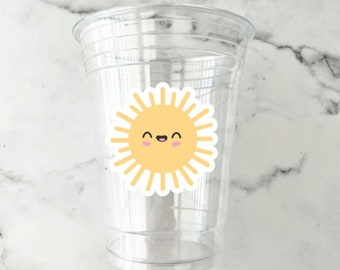 Sun Disposable Party Cups- Sunny Birthday Cups