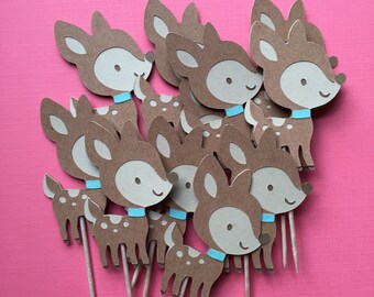Deer cupcake topper | Etsy