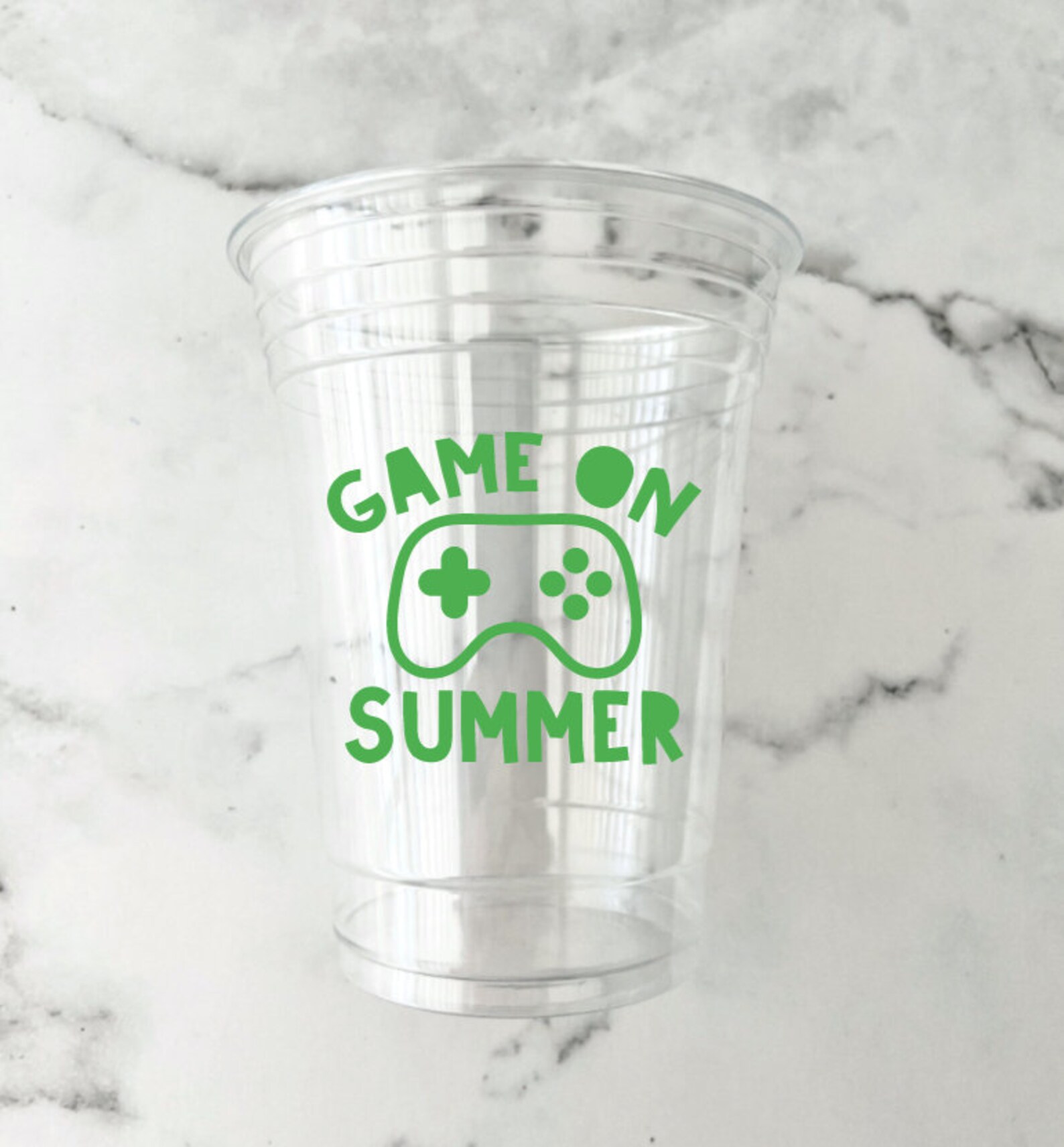 Gamer Party Cups- Pool Party Cookout Birthday Cups - Etsy