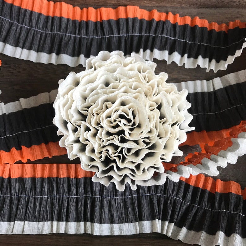Ruffled Crepe Paper Streamers Halloween Decorations Party Etsy