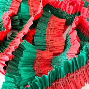 Ruffled Crepe Paper Streamers- Christmas Decorations - Etsy