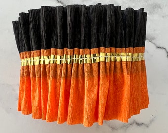 Ruffled Crepe Paper Streamers- Party Decorations, Halloween Party