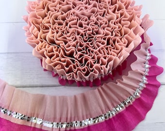 Ruffled Crepe Paper Streamers- Party Decorations