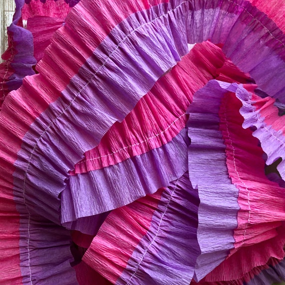 Ruffled Crepe Paper Streamers Party Decorations 