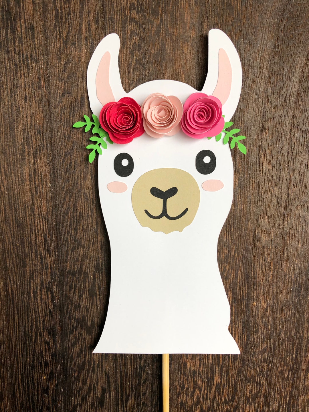 Llama Cake Topper- Smash Cake, First Birthday - Etsy