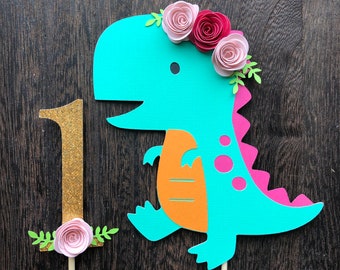 Dinosaur Cake Topper- ANY AGE, Smash Cake