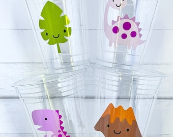 Disposable Dinosaur Party Cups-Dinosaur Baby Shower Dinosaur Birthday Dinosaur Birthday Party