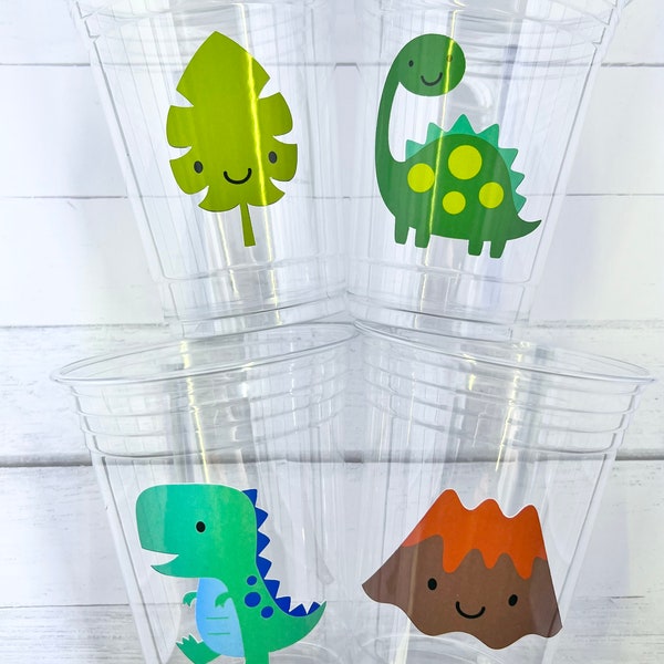 Disposable Dinosaur Party Cups-Dinosaur Baby Shower Dinosaur Birthday Dinosaur Birthday Party