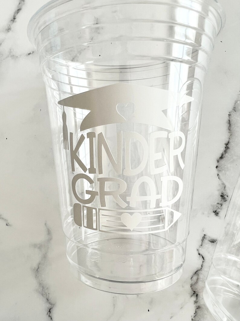Kindergarten Graduation Disposable Cups Graduation Party Etsy