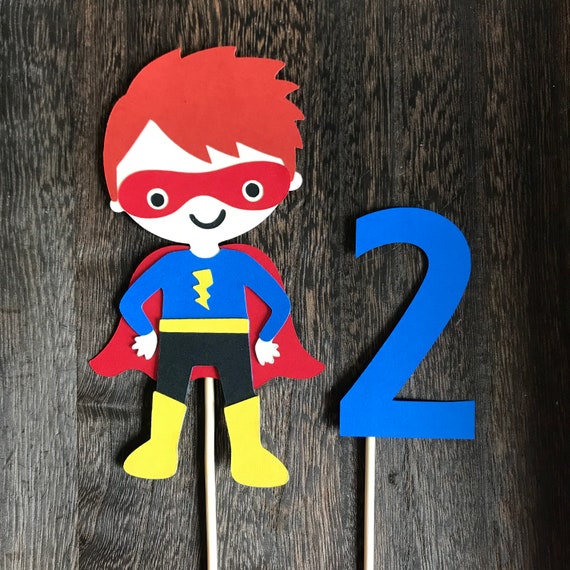 Rothaarige Superhelden Cake Topper Smash Kuchen Etsy