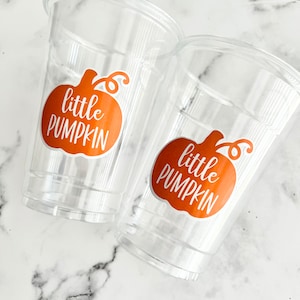 Disposable Pumpkin Party Cups- Pumpkin Cups Pumpkin  Birthday