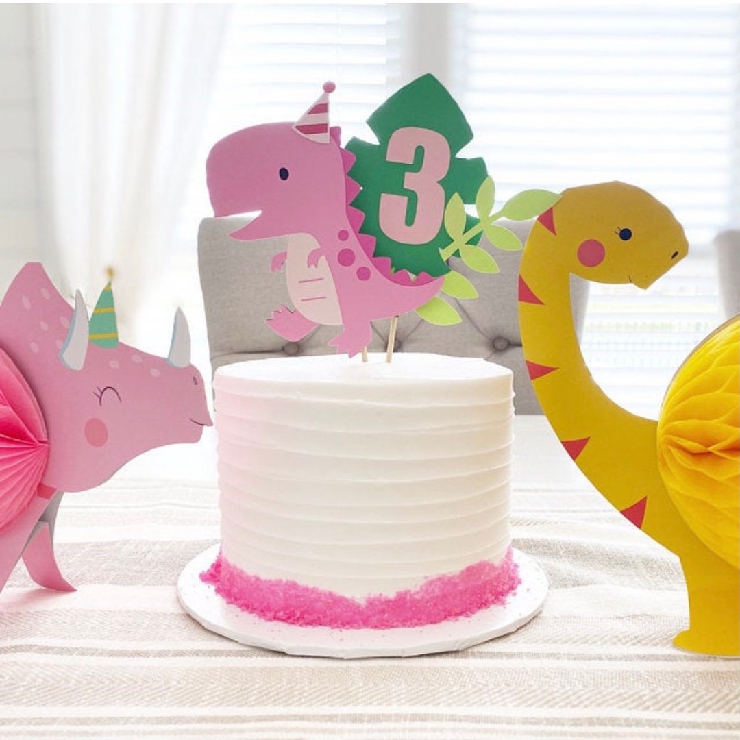 Dinosaur Cake Topper- Smash Cake, First Birthday