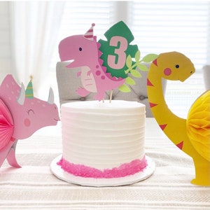 Dinosaur Cake Topper- smash cake, first birthday