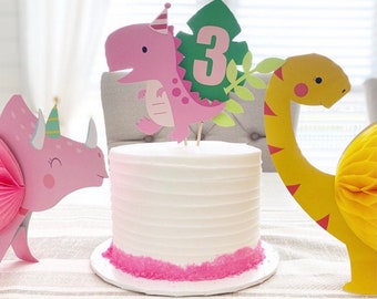 Dinosaurier-Kuchenaufsatz – Kuchen zerschlagen, erster Geburtstag
