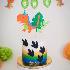 Dinosaur Cake Topper- smash cake, first birthday