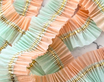 Ruffled Crepe Paper Streamers- Party Decorations