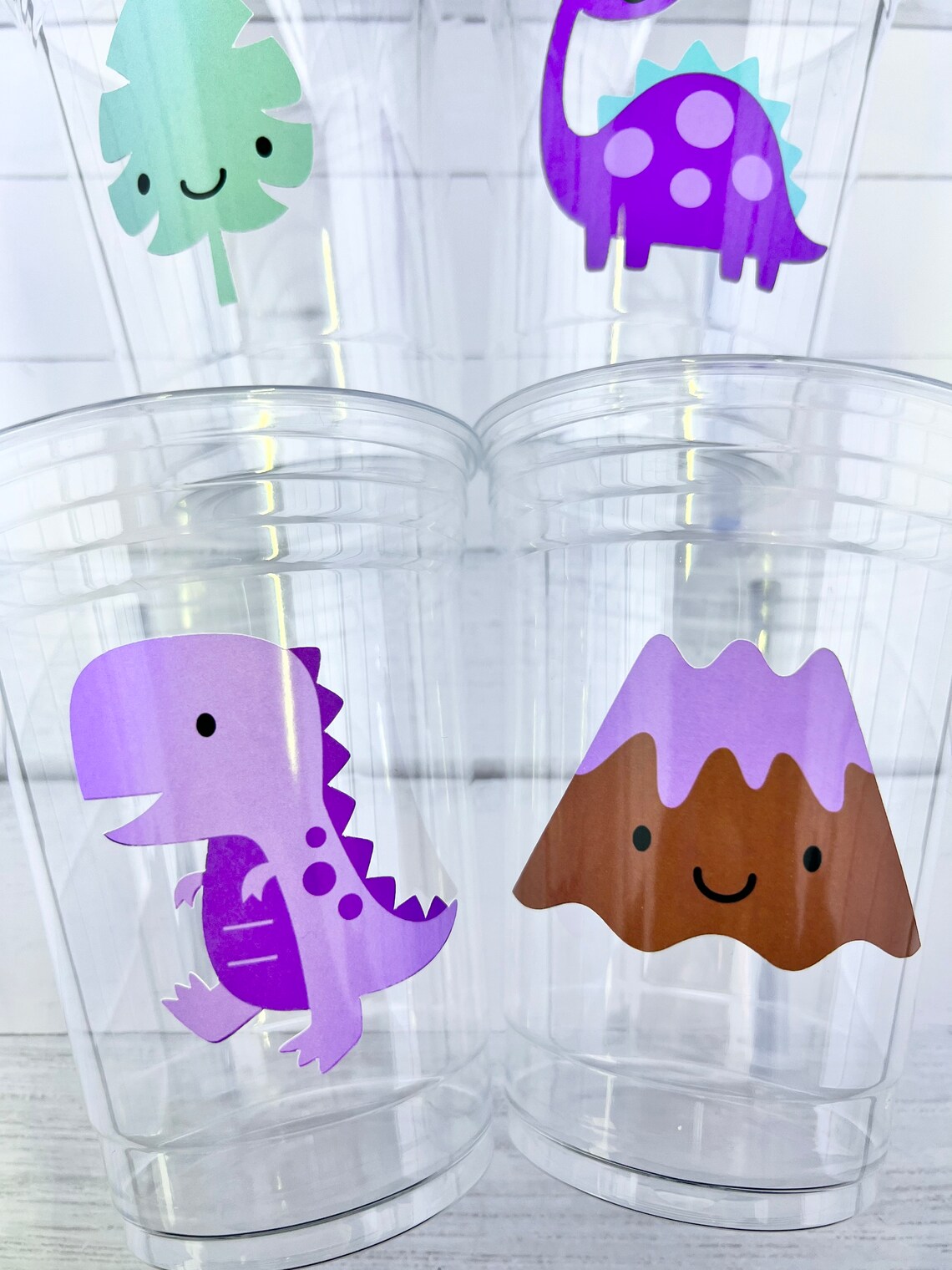 Disposable Dinosaur Party Cupsdinosaur Baby Shower Dinosaur Etsy