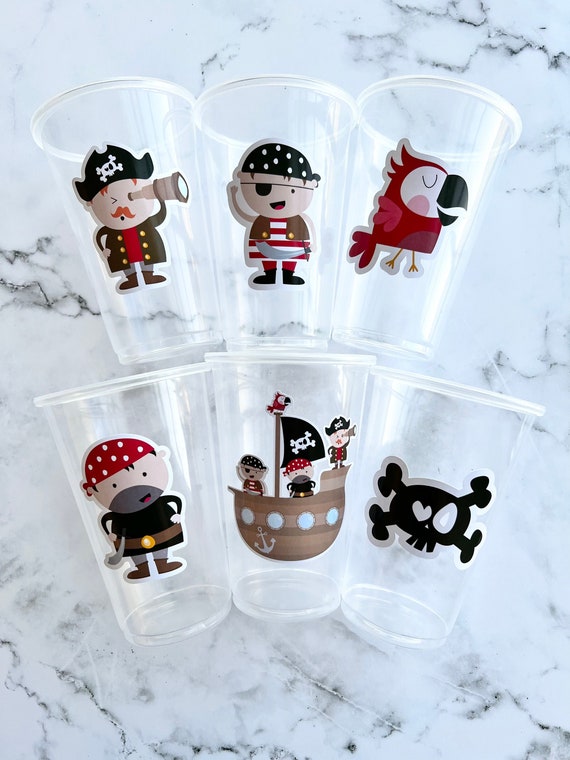 Disposable Pirate Party Cups Pirate Birthday Party Parrot - Etsy