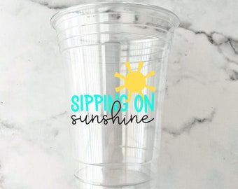 Summer Party Cups- Pool Party Cups