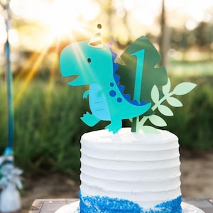 Dinosaur Cake Topper- ANY AGE, Smash Cake