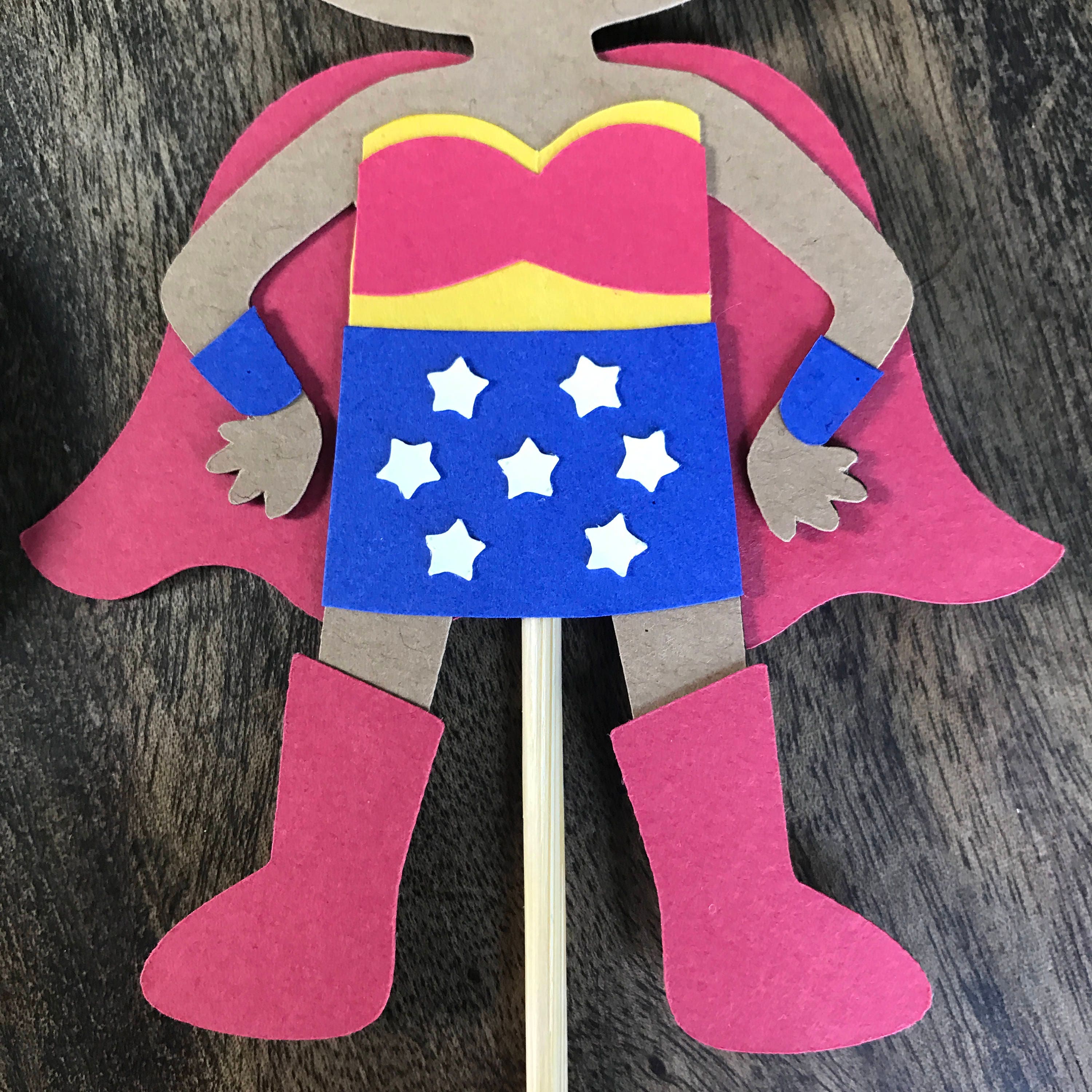 Superhero Girl Cake Topper | Etsy
