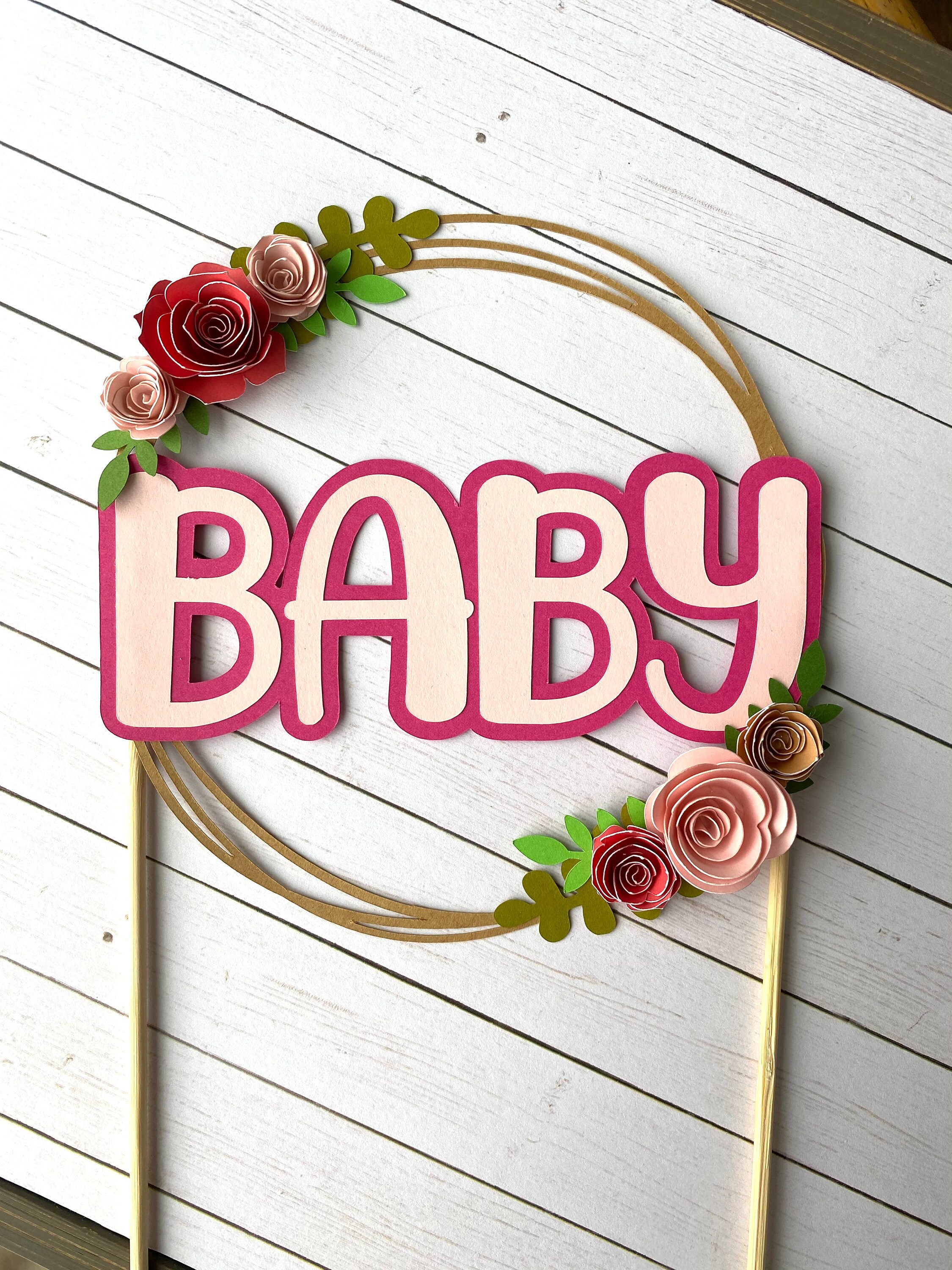 Baby Cake Topper Baby Shower Etsy