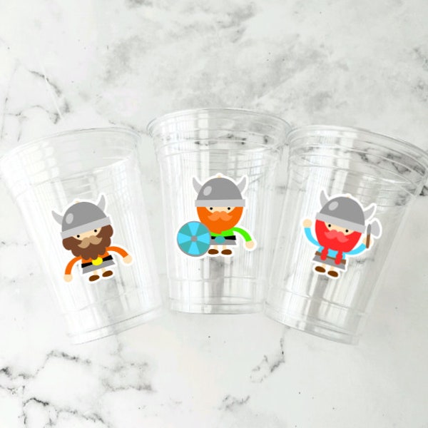 Disposable Viking Party Cups- Viking Baby Shower Viking Birthday Viking Birthday Party