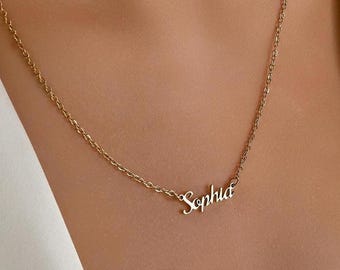 Personalized Name Necklace Custom Name Necklace Mother Necklace Name Necklace Gold Name Necklace Silver Name Plate