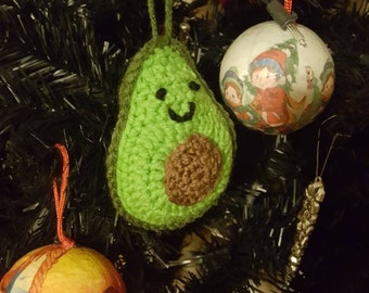 Ava Avocado - Amigurumi Ornament - Free Shipping