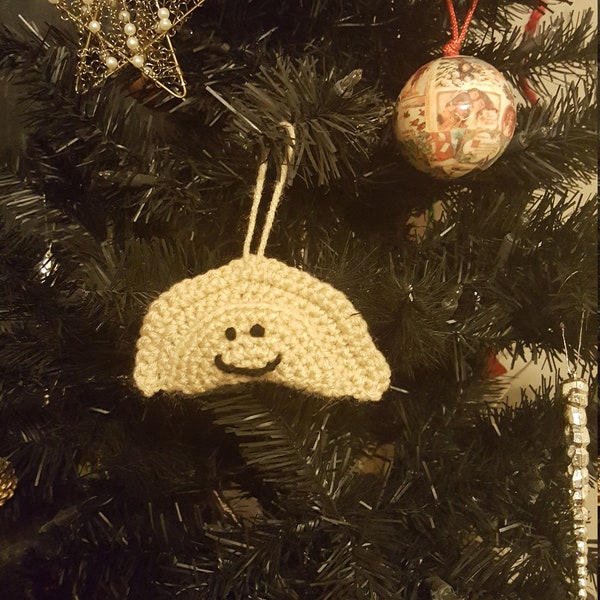 Petey the Pierogi - Amigurumi Ornament - Free Shipping!