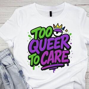 Bold Pride Month PNG Shirt Design | LGBTQ Digital Download | Rainbow Quote PNG | Queer Empowerment Printable Tee Art | Instant Download